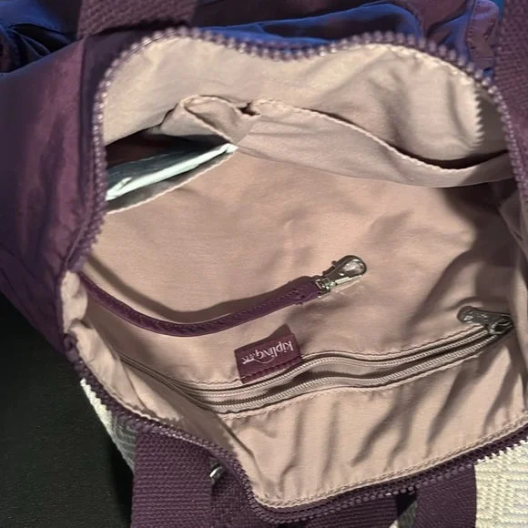 Kipling purple/plum Tote Bag with Front Pocket - Picture 4 of 10